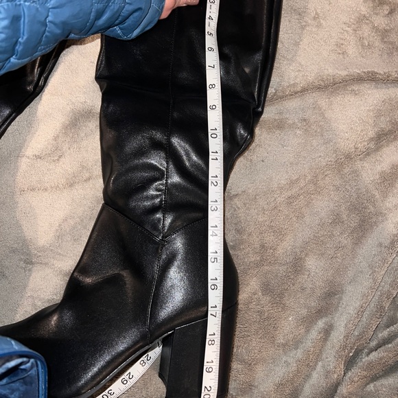 Torrid tall black extended (wide) calf black boots - Picture 3 of 8